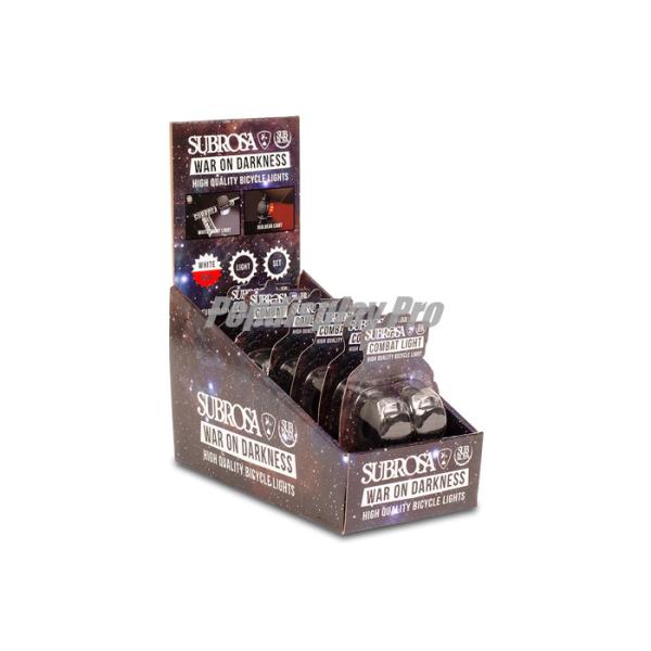 Повторно использующ коробки дисплея картона встречные, велосипед освещает дисплей подноса ПДК