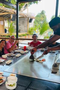 Rectângulo externo de gás independente Teppanyaki Grill Table Hibachi Grill