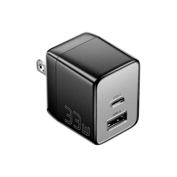 ESSAGER ES-CD39 33W 2 Ports PD Gan Charger 30W USB C Power Adapter