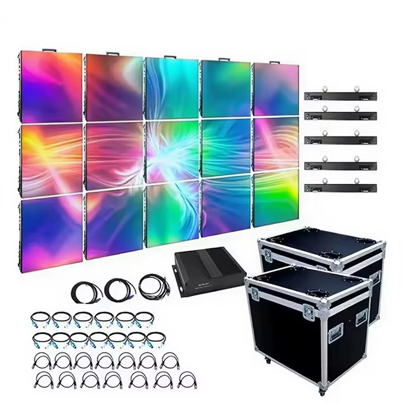 Low-Power Design Carbon Fiber Panel Seamless Splicing Lightweight All In One Module Quick Front And Rear Installation Flexible Curvature Adjustment Indoor LED Display