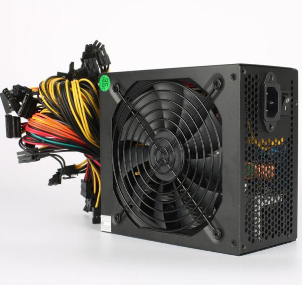 Dc Atx power supply 1600w 160-240V 12v / eps12v 90 plus gold certified PSU for Rig Support 8 Graphics