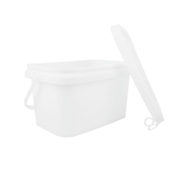 1.2kg Capacity Square PP Plastic Container for Product Packaging