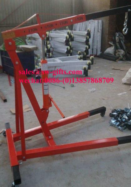 Folding Manual Hydraulic Cherry Picker Engine Crane Shop Press Hoist Lift 0.5T-3T