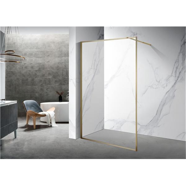 golden Stainless Sliding 6mm Tempered Glass Shower Door 1200X2000mm