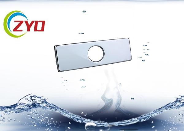 244 X 63mm Length Chrome Tap Cover Plates , Chrome Finish Faucet Spare Parts