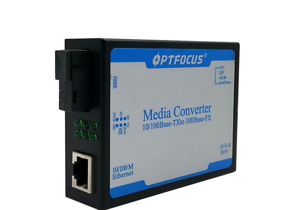 Compact Mini Fiber Optic Media Converter , 10 100 Fiber Media Converter