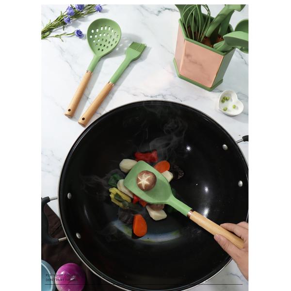 13 шт. Силиконовые кухонные принадлежности Кухонные принадлежности Кухонные гаджеты и кухонные инструменты Тёрнер Тенги, шпатулы, ложки, кисти