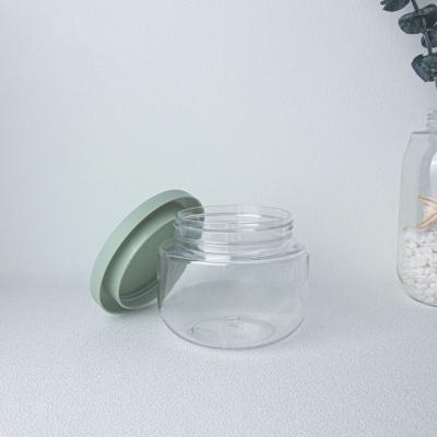 Os recipientes plásticos do picosegundo da boca 250ml larga transparente para o corpo esfregam