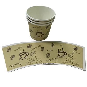 PE Coated eco Hot Paper Cups custom printed Disposable , OEM & ODM
