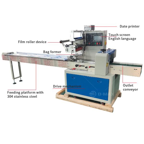 Plastic Pouch Wrapping Machine for Year-End Promotions of Bakery Cookies and Biscuits