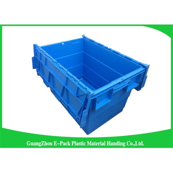 Blue Plastic Storage Attach Lid Containers Assorted Height 60 * 40 * 41.2cm
