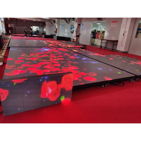 Indoor full color Portable LED Dance Floor Panel 4.81mm Pixel 500x500mm Cabinet