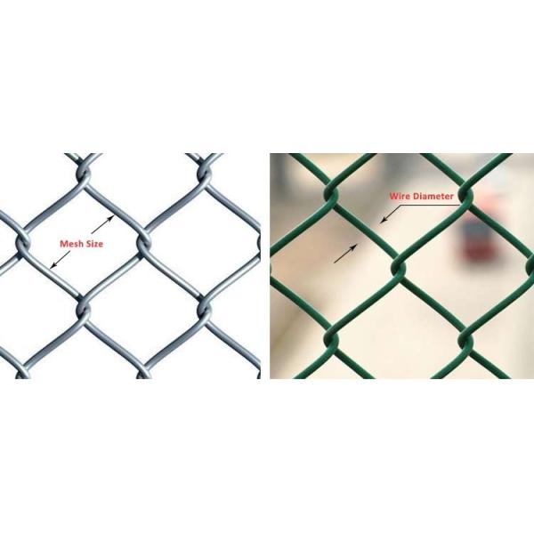 Diamond wire mesh/6ft Black Vinyl Coated Galvanized Chain Link Fence