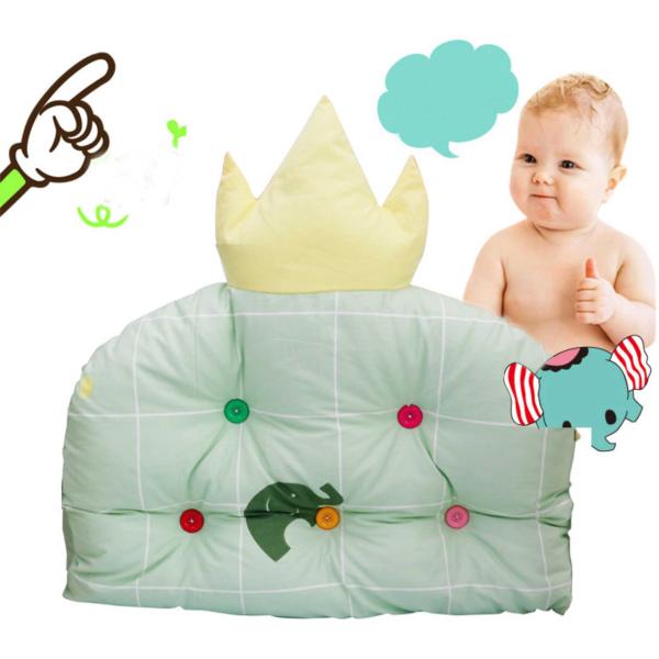 Green Elephant Unique Girl Baby Bedding Sets 100% Cotton Bed Reducer Size Adjustable