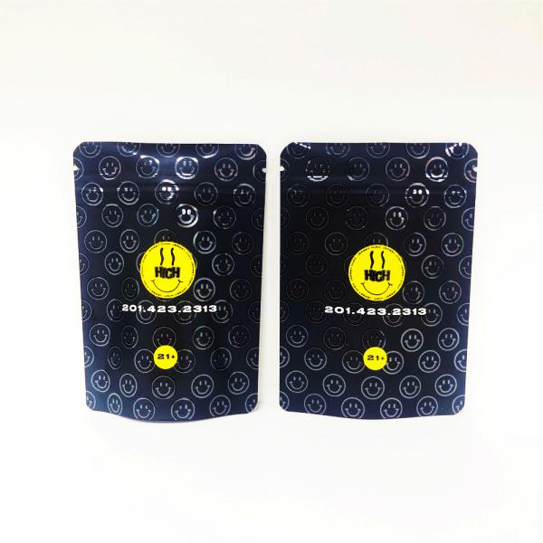 Ультрафиолетовая печать голографическая упаковка травы мешок Майлар ТГК резьба подъемный пакет