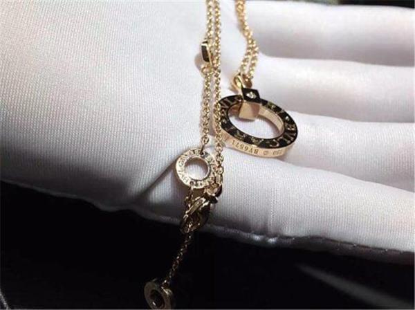 B  BVGARI series diamond  necklace 18k gold  diamond  necklace luxury low price jewelry