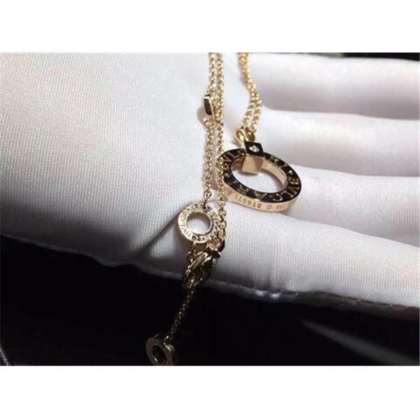 B  BVGARI series diamond  necklace 18k gold  diamond  necklace luxury low price jewelry