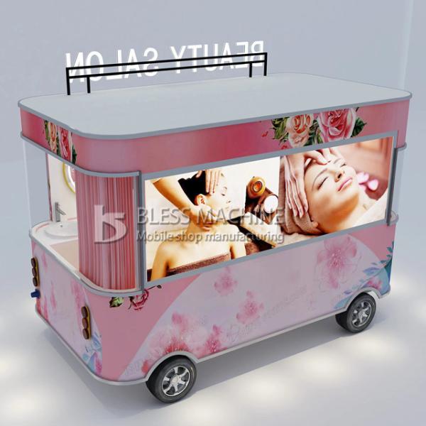 4 Wheels Technology Mobile Beauty Spa Salon Trailer for Dairy Products Long Service Life