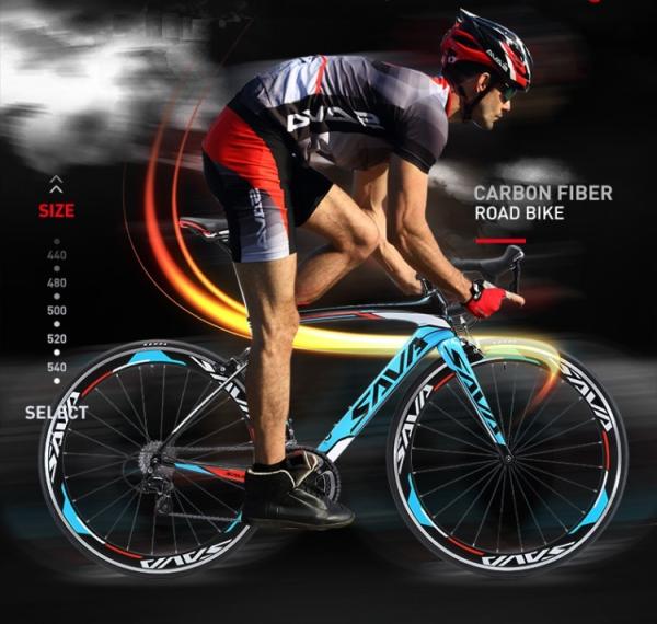 18 Speed T800 Carbon Fiber Bike , SAVA Warwind3.0 700c Racing Bike