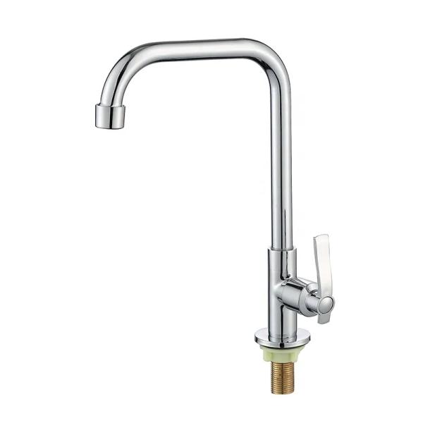 304 Stainless Steel Kitchen Faucet With Monochrome Brass Sprayer And Single Lever