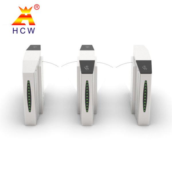 Contrôle d'accès piétonnier de RFID de carte d'aileron de barrière de tourniquet escamotable intelligent de gymnase