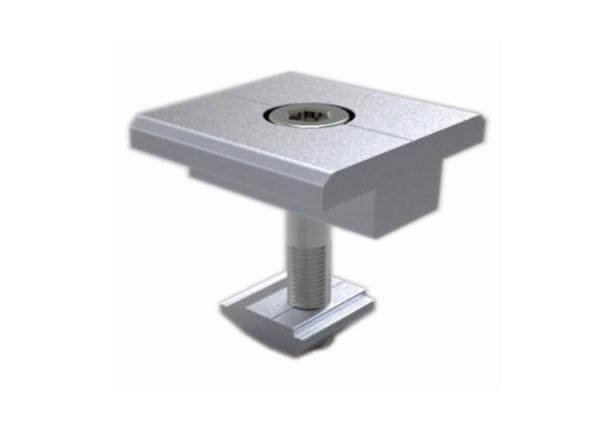 Cremalheira que fixa as braçadeiras do painel solar para o OEM do quadro da liga de alumínio de 30mm-50mm aceitado
