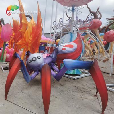Lanterna de luz chinesa de aranha cor de iluminação branca perfeita para decoração de evento