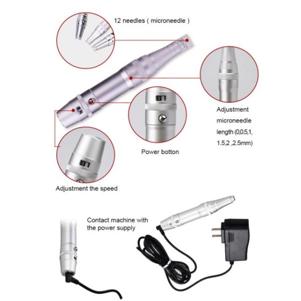 Scar Removal Permanent Makeup Machine - Electric Auto Micro Needling Derma Stamp Pen