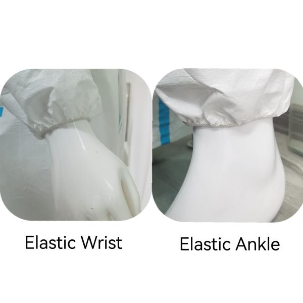 Type5/6 Dustproof Waterproof Hooded Overall Workwear for Food Processing VASTPROTECT-604