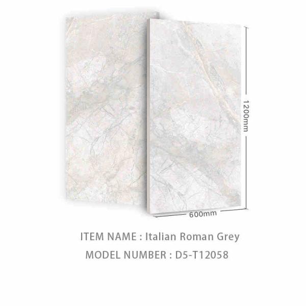 Modern Grey Marble Stone Look Floor Wall Tile