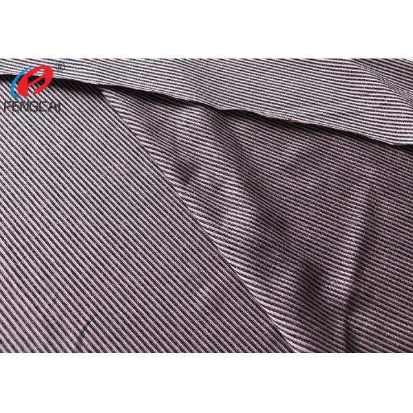 170gsm Polyester Spandex Stripe Single Jersey Fabric For Fashion Garment