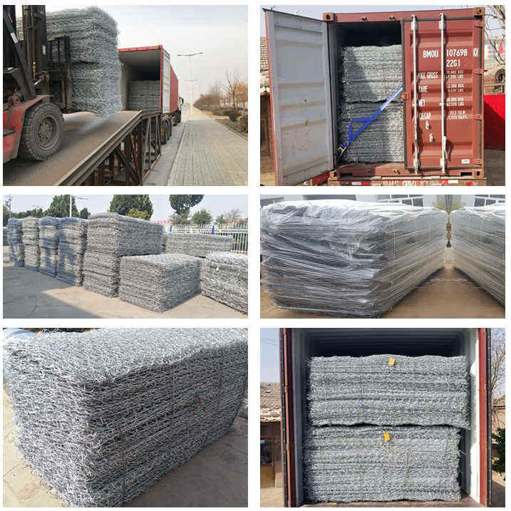 Зеленый Pvc покрыл коробку 2.7mm Gabion для подкрепления регулирования паводковых вод реки