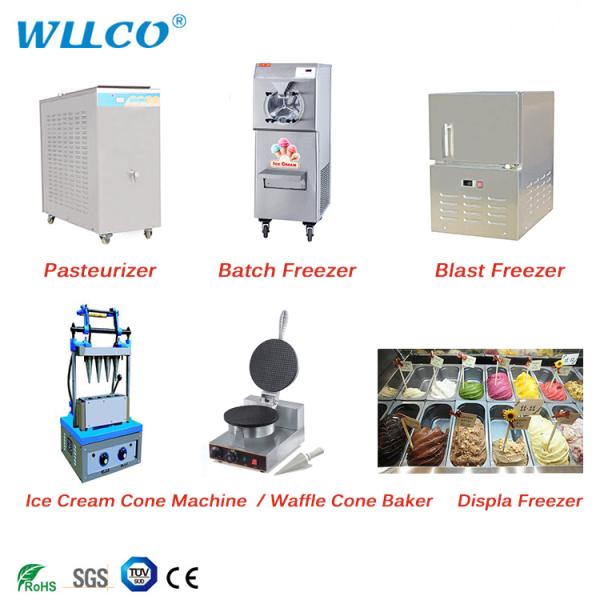 Gelato Ice Cream Display Freezer/ Ice Cream Refrigerator Showcase Display