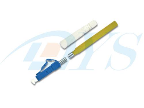 Conectores de fibra óptica plásticos azuis/brancos, palavra simples Singlemode LC/conector da manutenção programada
