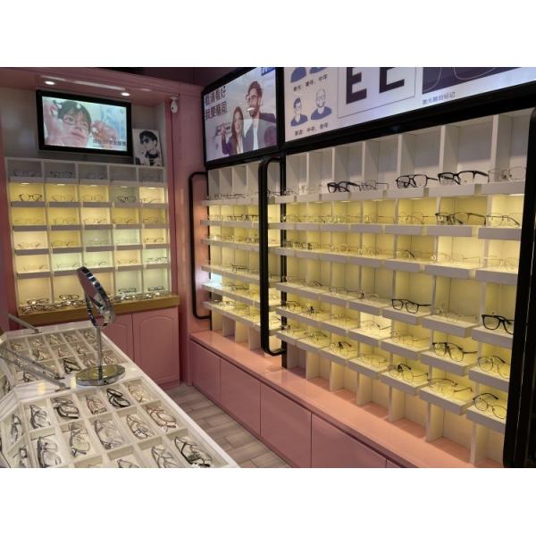 Шкаф стены стекла шкафов хранения Eyeglass металла галоидный 8mm закаленный