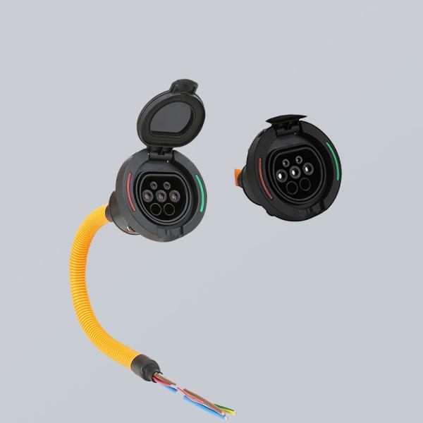 CCS1 Type 1 16A 250V AC EV Charging Socket Flame Retardant Material