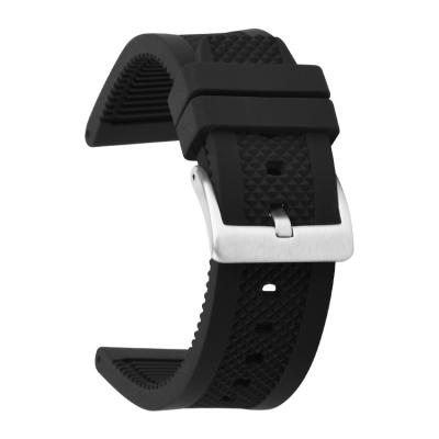 Largura de superfície antiderrapante da correia de relógio 24mm da borracha de silicone para adultos com multi cor