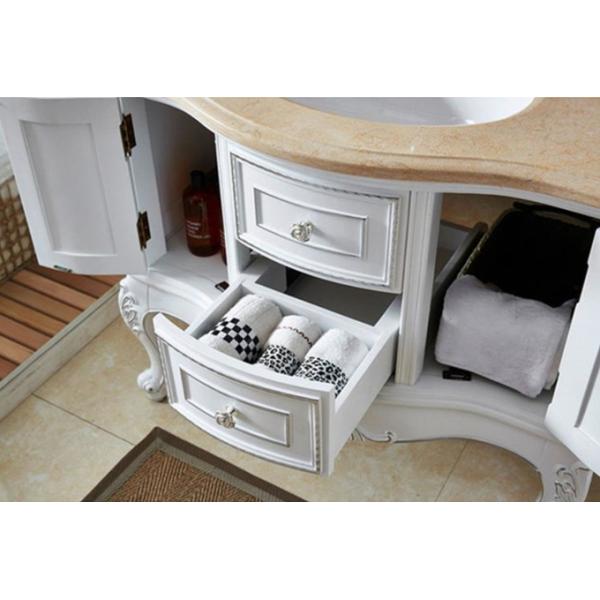 60cm Ceramic Basins Solid Wood Bathroom Vanity