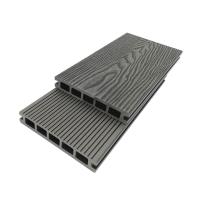 O Decking composto antracite à prova de fogo 3D de WPC gravou a cor da sequóia vermelha da teca