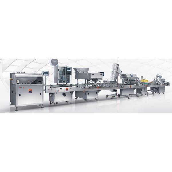 Embalaje de la botella de píldoras químicas eléctricas Embalaje de la botella farmacéutica Cápsula de comprimidos Embalaje de la línea de recuento, tapa y etiquetado