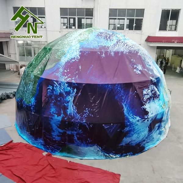 Outdoor Large Diameter 10m Spray Painting Geodesic Dome Tent For Events