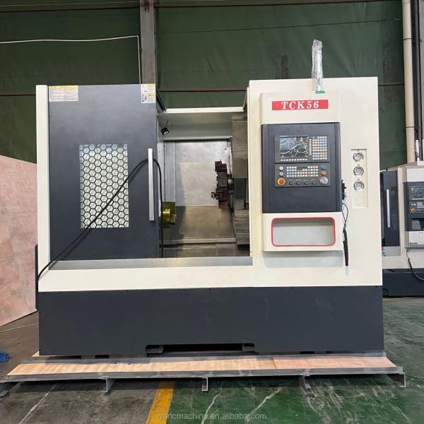 3 Jaw Manual Chuck TCK56 750mm Bench Mini small Horizontal Lathe Machine GSK CNC Control