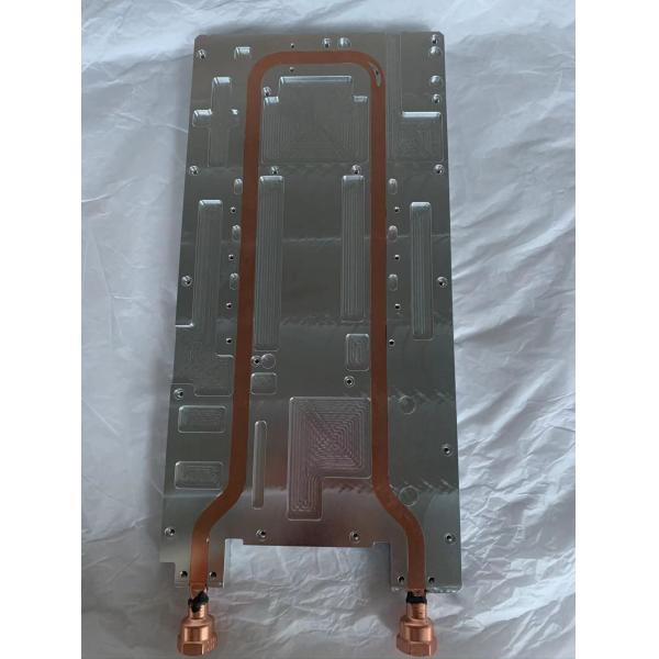 bloque frío Flatted del disipador de calor del tubo del cobre del CNC de la placa de 350m m