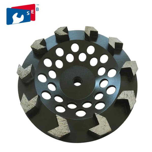 5 inch Black Arrow Segmented Cup Wheel with Wet Grinding for Granite
