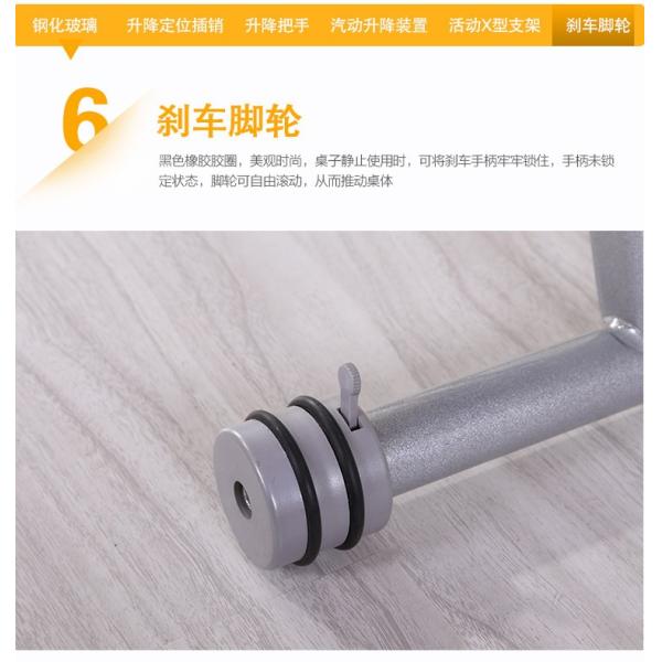 Pneumatic Lifting Center Coffee Table , Glass Lift Top Coffee Table