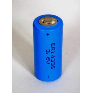 ER14335M Lithium Thionyl Chloride Battery with 1300mAh Capacity and Wide Operating Temperature -60°C to +85°C for Laser Welding Applications