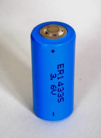 ER14335M Lithium Thionyl Chloride Battery with 1300mAh Capacity and Wide Operating Temperature -60°C to +85°C for Laser Welding Applications