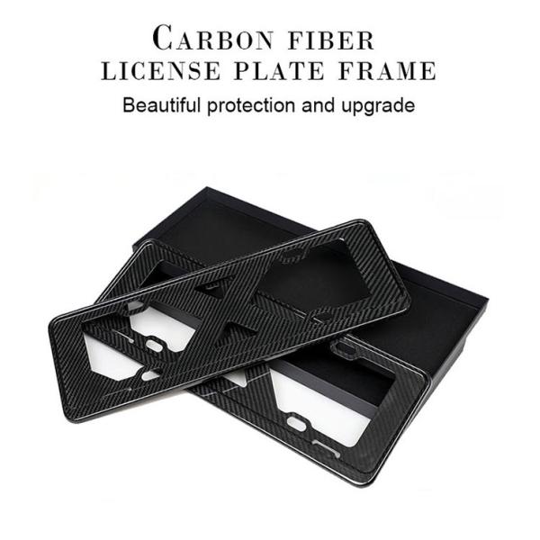 Рамка номерного знака волокна углерода роскошного автомобиля лоснистая 310*160mm