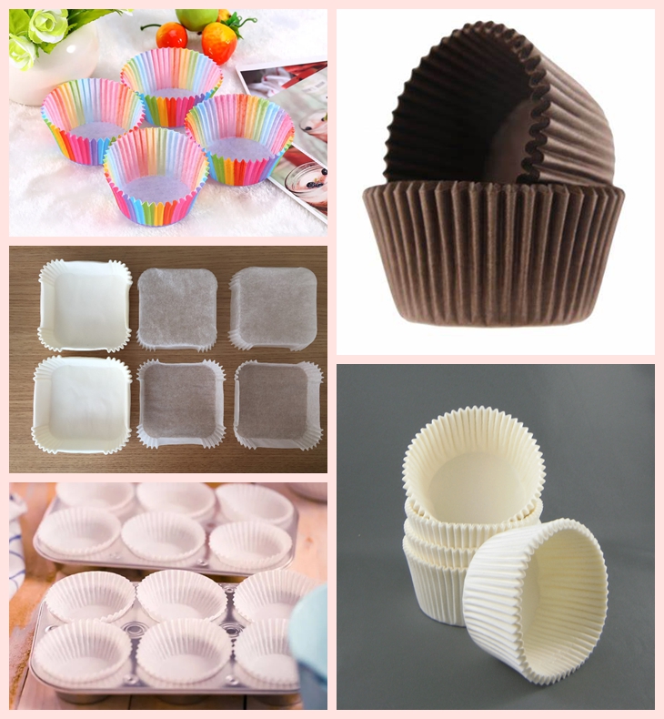 Non Stick Cupcake Liner Baking Cup Muffin Cases Mold Up Paper 45gsm Непривязанные кексы Линера Пирожные кубки кексы Чехлы Формулы До бумаги 45гсм Многоцветные