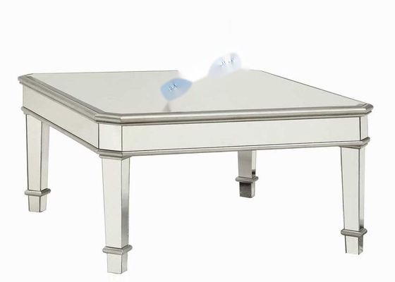 Square MDF + Mirror Coffee Table with 196X96X48CM Size for Living Room